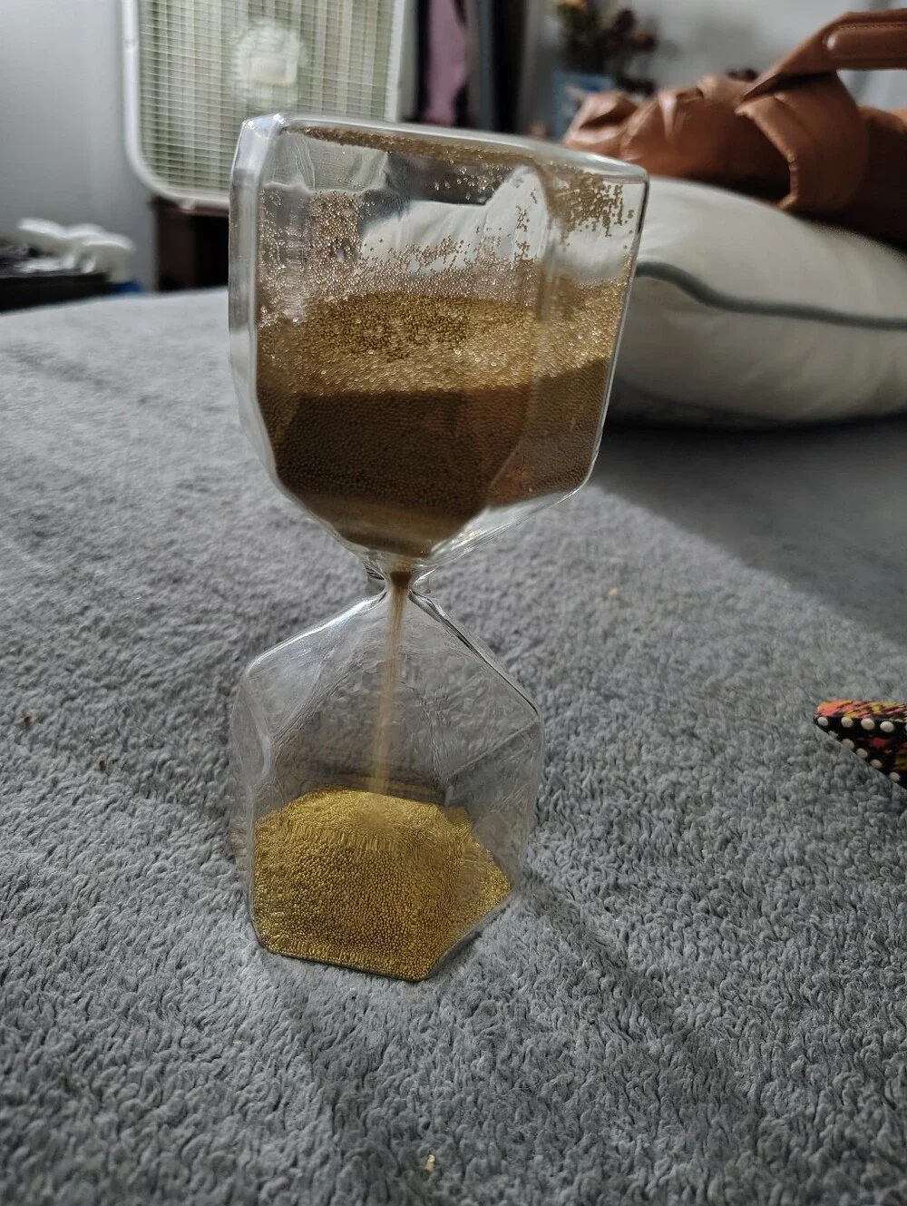 IKEA Gold Sand Hourglass Decorative Timer - Home Accents 1 Minute Timer